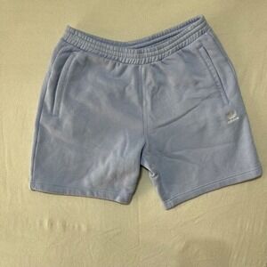 Adidas Essentials‎ Shorts Men's Size Large IB2017 Baby Blue Lounge Fleece